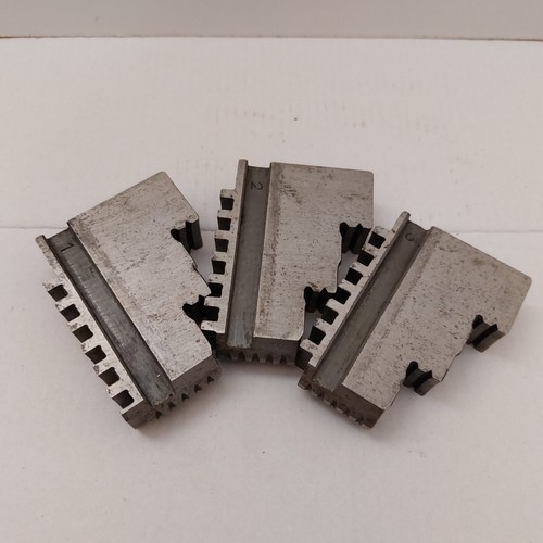 One Set - Hard External Jaws for Bison & Toolmex for 160mm Scroll Chuck. 6 inch - Picture 4 of 10