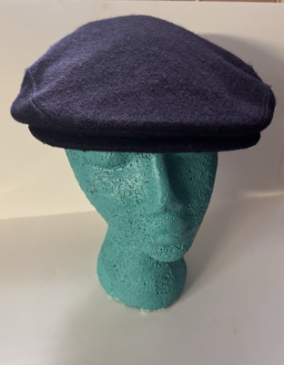 Vintage Lee Made USA Union Label Newsboy Cap Size Large Laine/ Wool