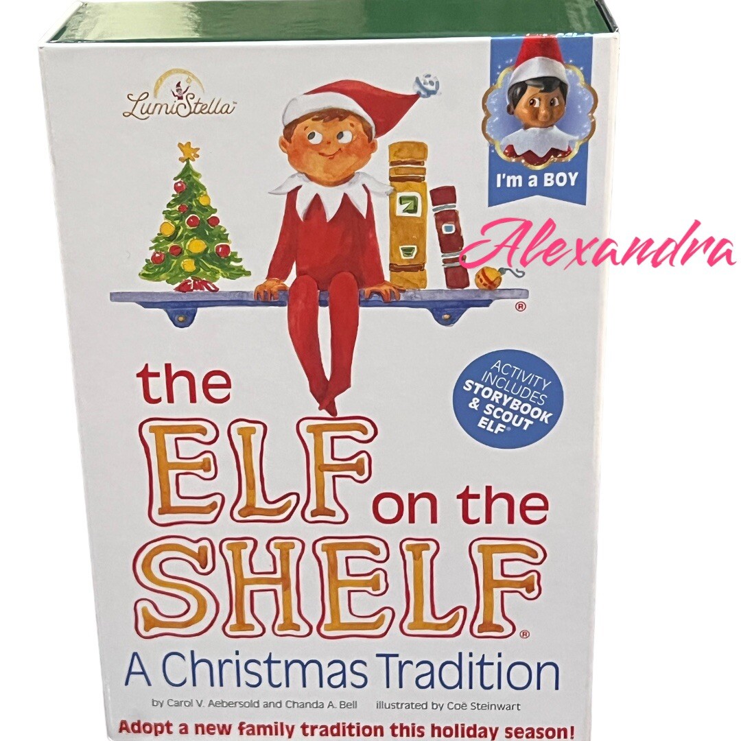 The Elf on the Shelf 洋書絵本 The Elf on the Shelf: A Christmas Tradition Boy Dark Tone