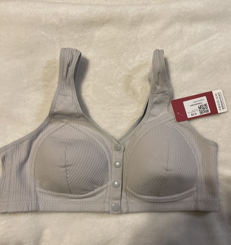 Ribbed Bras for Women Front Closure No Underwire 42/95 - Picture 3 of 4
