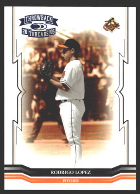 Rodrigo Lopez #269 2005 Donruss Throwback Threads Blue Century Proof SN/150
