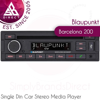 Blaupunkt Barcelona 200 Single Din Car Stereo Media Player DAB+ Bluetooth CD USB