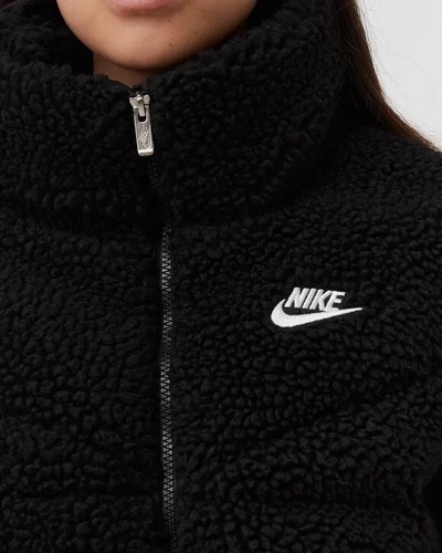 Nike Women’s Therma-Fit Sherpa Puffer Oversized Fit Sportswear Jacket Black 2XL - 第 5/10 張圖片