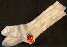 Vtg Buster Brown MidCentury Childrens Knee High Socks Cotton New Foil Label Sz 6