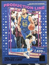 Stephen Curry 2022-23 Panini Donruss Production Line Purple Press Proof #2