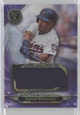 2019 Topps Triple Threads Single Jumbo Relics Amethyst 15/27 Eddie Rosario 03bh