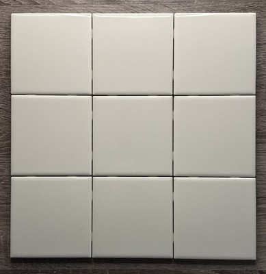 American Olean Glossy Subway Wall Tile 4.25  Lot of 9 Tiles - 0091 Biscuit Color