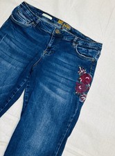 kut from the kloth jeans Size 12 Katy Boyfriend Embroidered