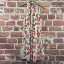 Jade Melody Tam Dress Womens Large Multicolor Floral Halter Casual Sundress