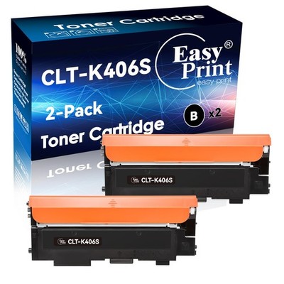 Samsung CLT-K406S Compatible Black Toner 2-Pack Xpress C410W C460FW C460W