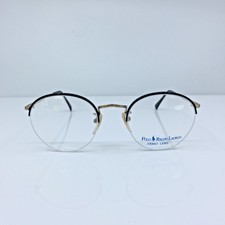 New VINTAGE Polo Ralph Lauren Polo Classic XX Eyeglasses C. Black  Gold 50-18mm