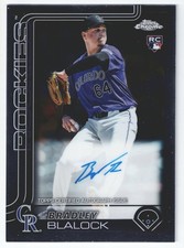 2025 Topps Chrome Bradley Blalock Rookie RC Base Autograph #RA-BBL