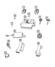 Genuine Mopar Wireless Control Module Receiver 68291646AK