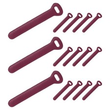 15 Pcs Leather Zipper Puller, 2.6" Zipper Sliders, Dark Red