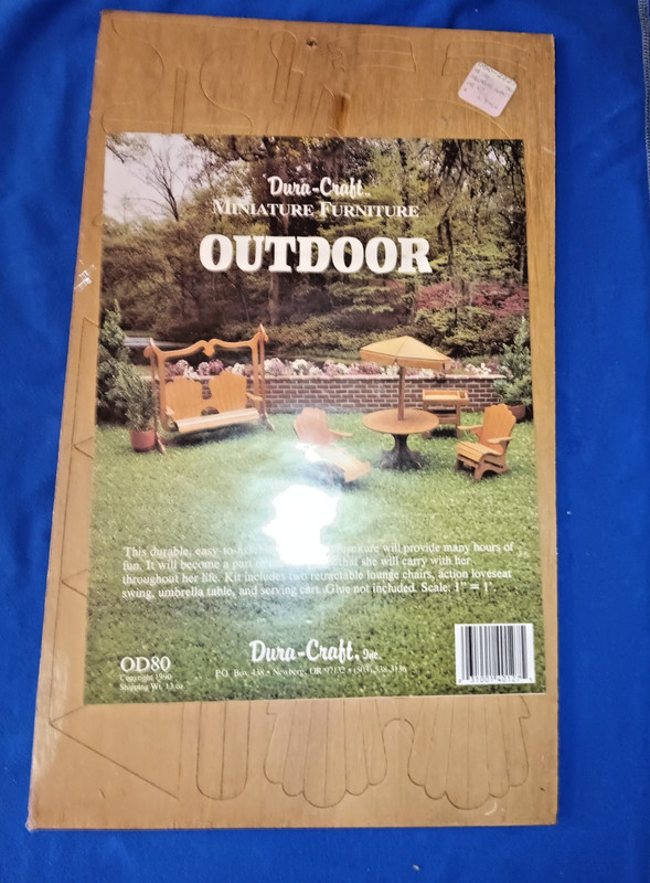 Dura-Craft Miniature Furniture,  Outdoor - 1:12