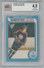 1979-80 O-Pee-Chee Wayne Gretzky RC BVG 4.5 #18 Rookie Edmonton Oilers Card. rookie card picture