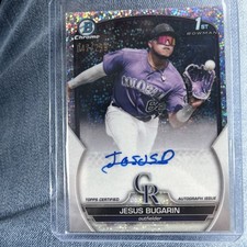 2023 Bowman Chrome - Prospect Autographs Jesus Bugarin #CPA-JB Speckle Refractor
