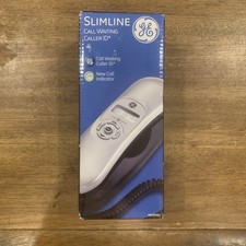 NEW IN BOX GE SLIMLINE CALL WAITING CALLER ID LAND LINE PHONE SILVER 29267GE3
