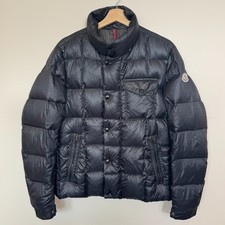 Moncler Korum Down Puffer Jacket Navy Size 3 Large Authentic Goose Down Coat