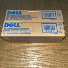 DELL High Capacity Toner Cartridge 1320C Black  Cyan Cartridges Lot Of 2