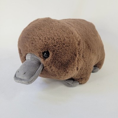 Aurora Spudsters Pongo Brown Gray Chubby Platypus Plush Charm 12'' Stuffed Toy