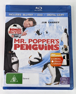 Mr. Popper s Penguins (Blu-Ray) Brand New & Sealed - Region B