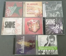 JOB LOT OF 8 X BRITPOP  CD COMPLIATIONS - SHINE 8 5 AND 2 THE BEST ALBUM IN THE