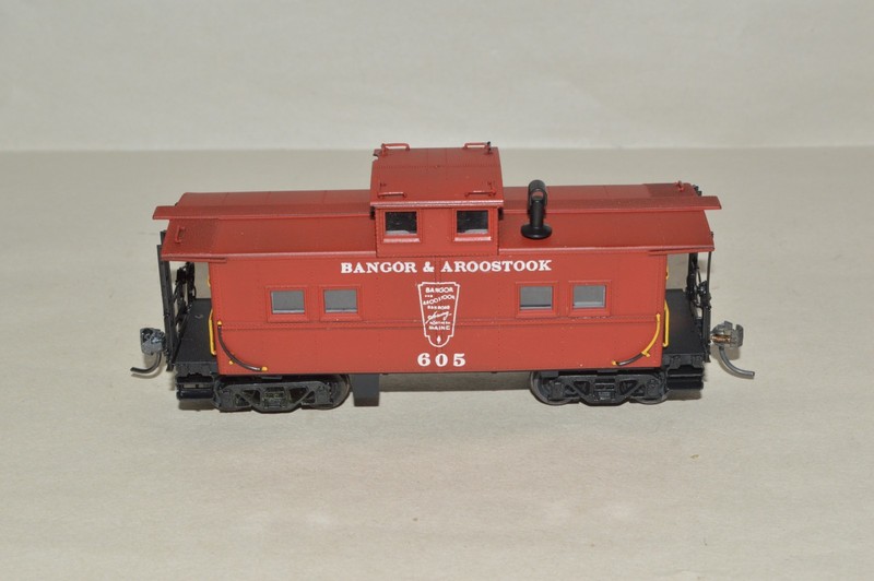 HO scale Proto 2000 custom Bangor & Aroostook RR steel caboose car train MW KD's