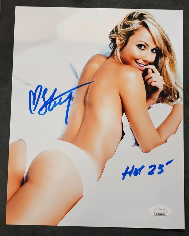 Miss Hancock Stacy Keibler Signed 8X10 Photo autograph JSA COA WWE HOF 23