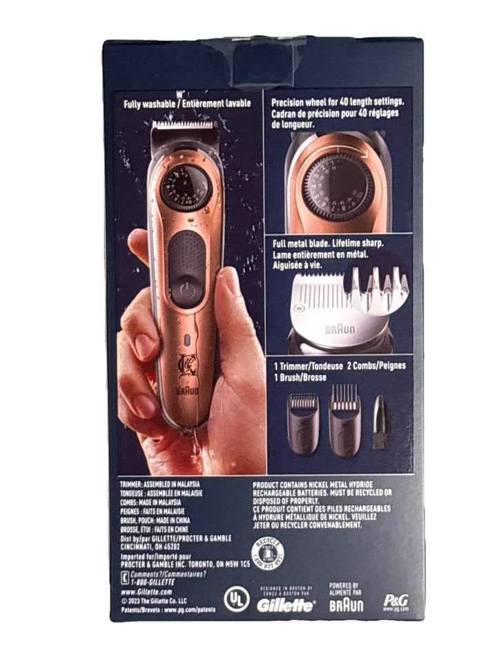 Новый King C. Gillette борода триммер мужчин беспроводной перезаряжаемый электрическая бритва открытый - Изображение 2 из 2