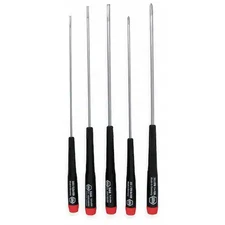 Wiha 26192 Precision Screwdriver Set, Phillips/Slotted Tip, 1/8 In, 3/32 In,