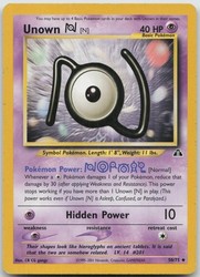 Unown [N] 50/75 Neo Discovery Unlimited Uncommon