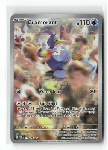 Cramorant 176/167 Illustration Rare Twilight Masquerade Pokemon Holo Near Mint