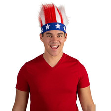 Patriotic Crazy Hair Headband - Morris Costumes