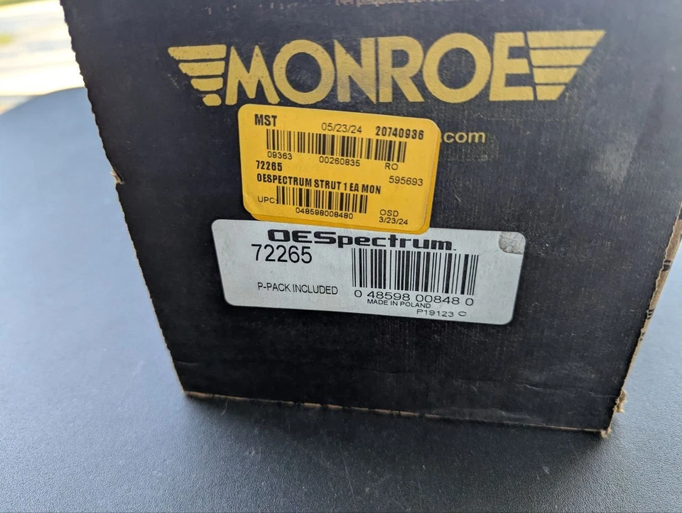 Monroe 72265 OESpectrum Strut se adapta a Chrysler 300 2011-2017 delantero - AU Foto 4 de 4