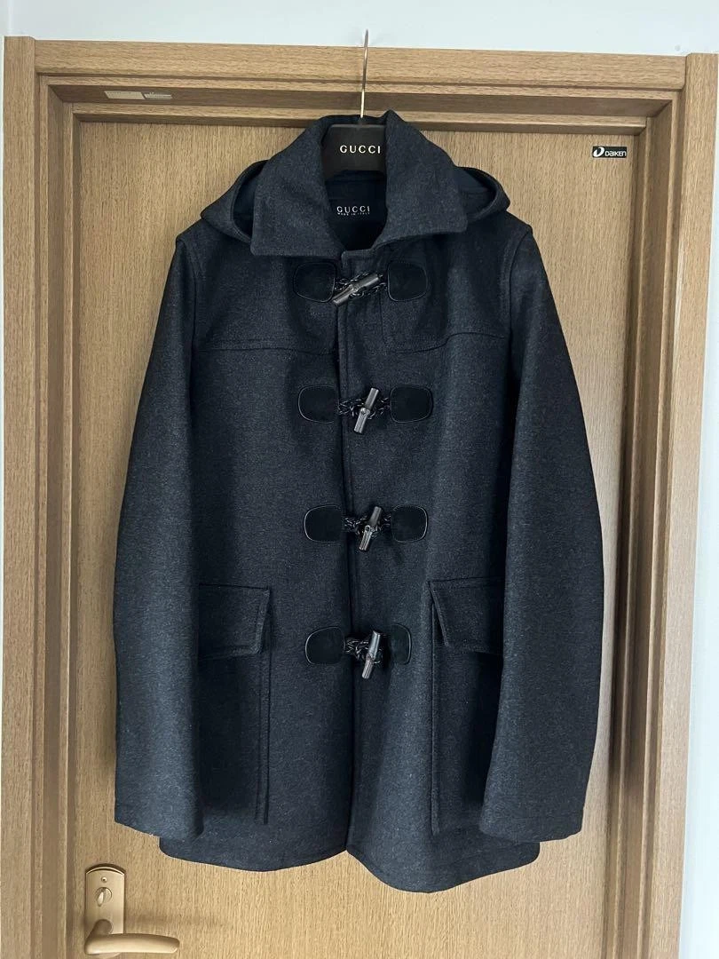 Gucci cappotto borsone grigio scuro 46