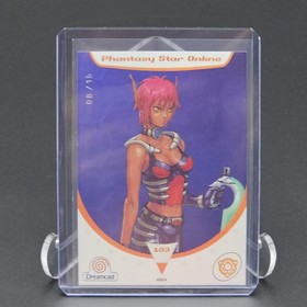 Phantasy Star Online Hunewearl #103 Numbered 08/15 Sega Dreamcast Trading Cards