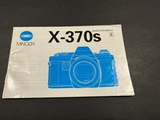 Minolta X-370s Camera Instructions Manual....Free Shipping