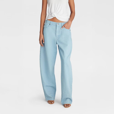 #ad KBB by KAHLANA Women#x27;s Mid Rise Barrel Leg #x27;The Kahlana Jean#x27; $18.99