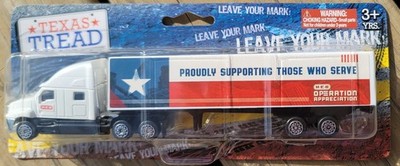 Diecast H.E.B Model Truck ''Operation Appreciation'' Highway Hauler 18 Wheeler HEB