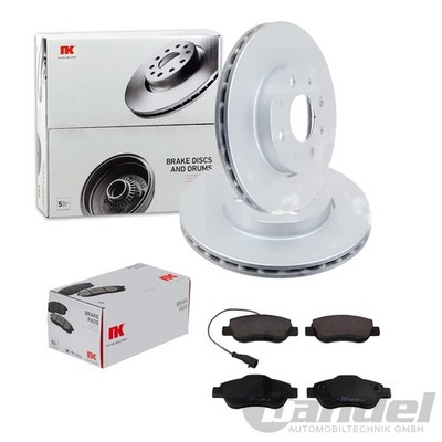 NK BREMSSCHEIBEN + BELÄGE VORNE passend für FIAT 500 1.2 1.3D + FORD KA 1.3D