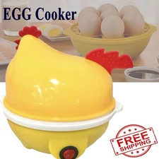 Electric Egg Cooker Boiler 7 Eggs Electric Steamer Auto-Off Hard Boiled BPA-Free