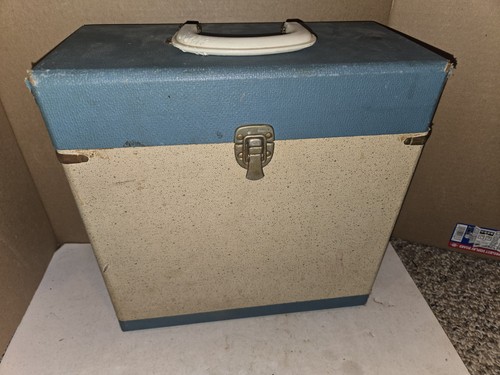 Vintage 60s Mid-Century Modern Triad Portable Carry Case For 12" LP Record Album