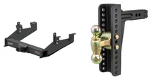CUR Trailer Hitch Class 5 Tow Kit Adjsutable Ball Mount 2in Receiver 15007-45926