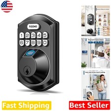 Keyless Entry Door Lock, Smart Fingerprint Deadbolt, Auto Lock, Easy Install