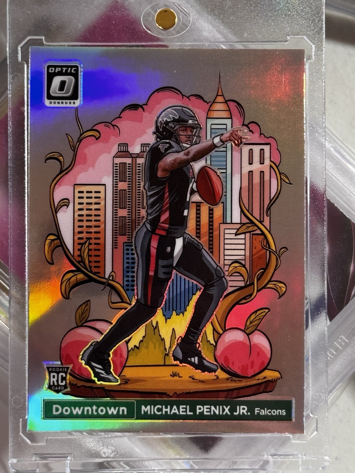 2024 Donruss Optic Michael Penix Jr Downtown Rookie Falcons SSP Case Hit