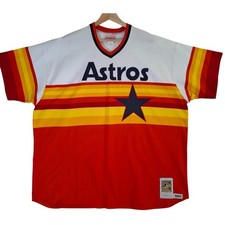 Mitchell & Ness Houston Astros 1980 Rainbow Jersey Mens 4XL 60 Cooperstown