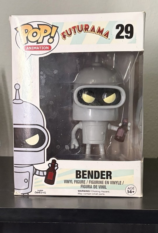 Funko Pop! Bender #29 Futurama Vinyl Figure Damaged Box / See Pics