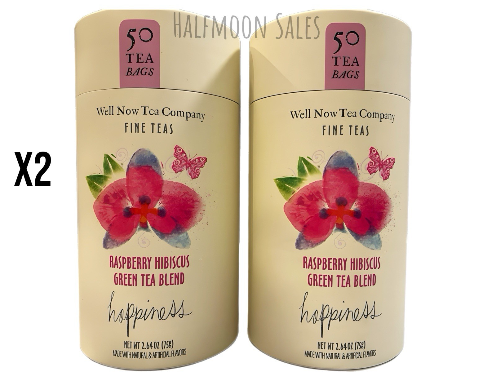Company Raspberry Hibiscus Green Tea Blend 50 Bags Each Lot Of 2