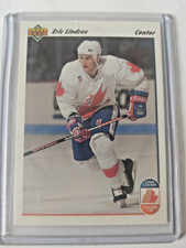 ERIC LINDROS ROOKIE CARD 1991/92 Upper Deck Canada RC Hockey Flyers NHL HOFer!